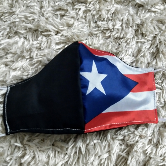 Puerto Rico Flag Mask - Picture 2 of 2